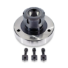 ER32 COLLET CHUCK ROUND BASE 3 MOUNTING HOLES 100MM BASE
