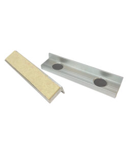 PAIR OF MAGNETIC VICE JAWS FELT JAWS 125MM/5" LONG (ALUMINIUM)
