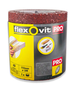 Flexovit Pro By Norton High Performance Sandpaper Roll 115mm x 5m 40 Grit