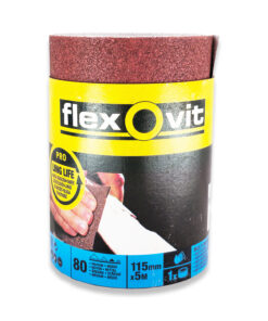 Flexovit Pro By Norton High Performance Sandpaper Roll 115mm x 5m 80 Grit