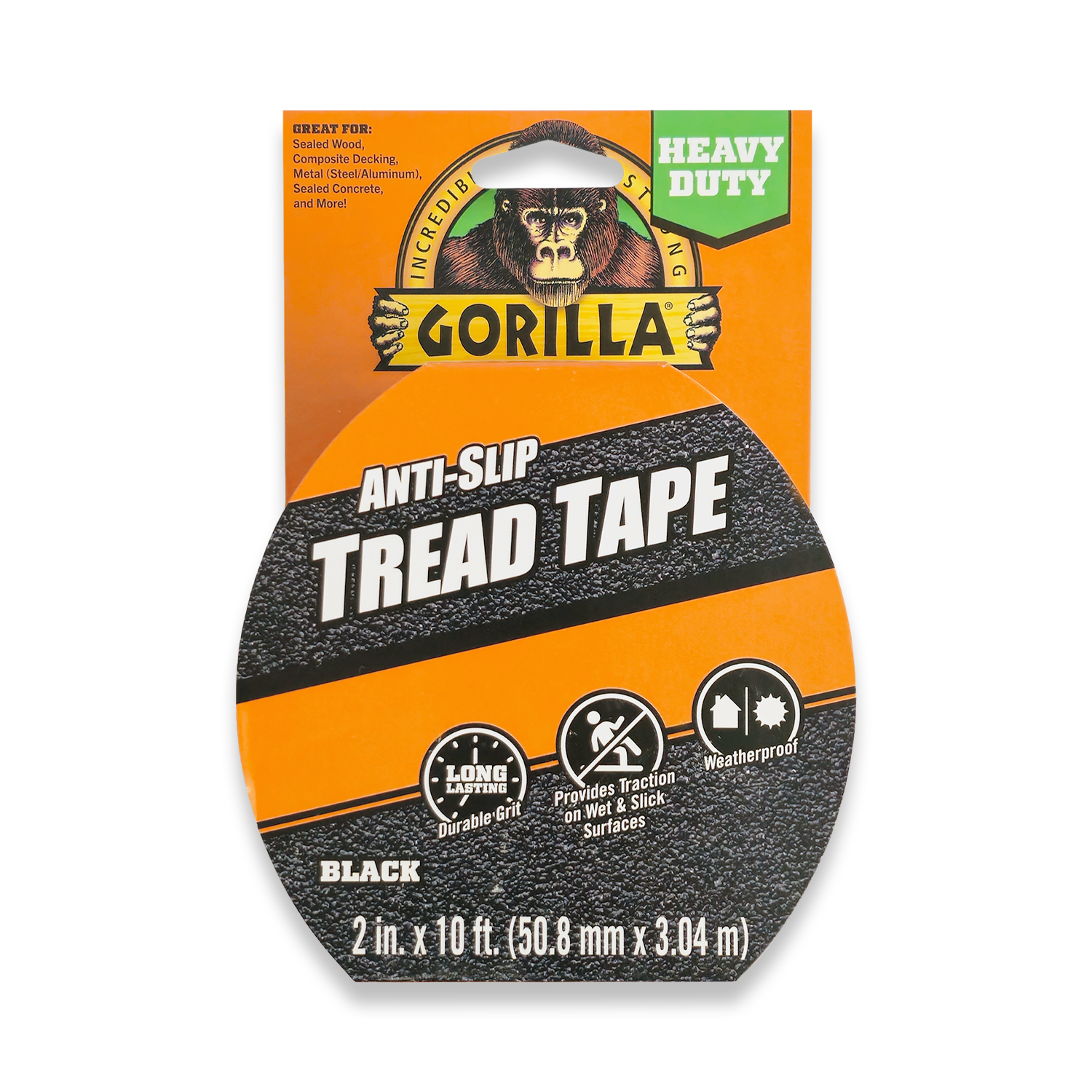 Gorilla Anti-Slip Tread Tape 50mm x 3m Roll 3044311