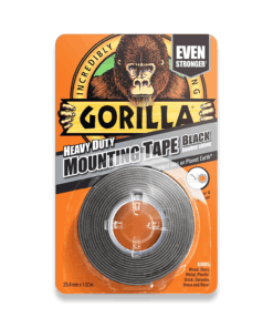 Gorilla Black Heavy Duty Mounting Tape 25mm x 1.5m Roll 3044201