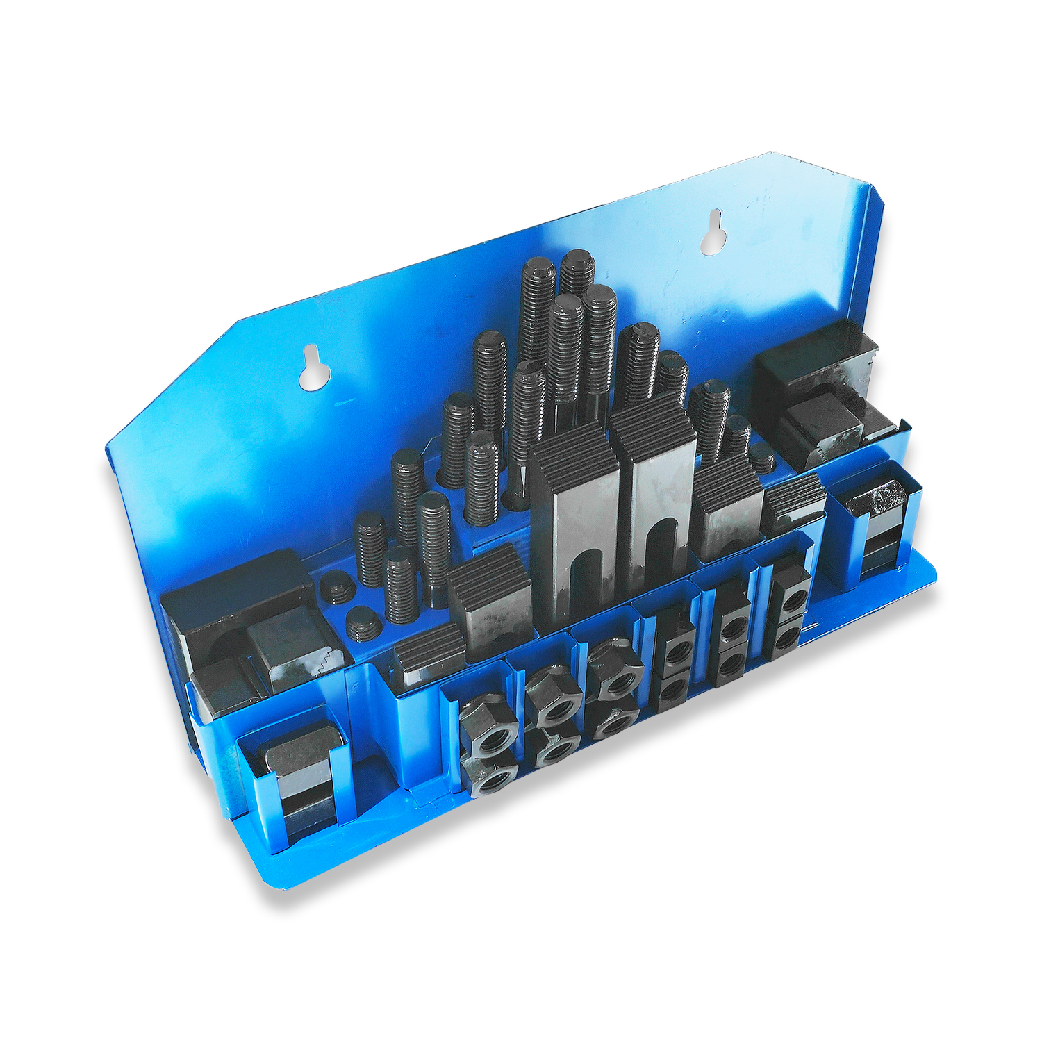 HARLINGEN 58 PIECE STEEL CLAMPING KIT SET, FOR USE ON EQUIPMENT WITH 1/2" T-SLOTS - Image 2