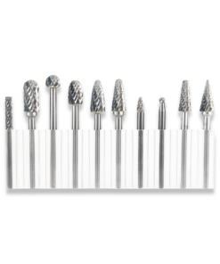 Alternative view of Industrial Quality Carbide Burr Set 10pc 3mm shank double cut