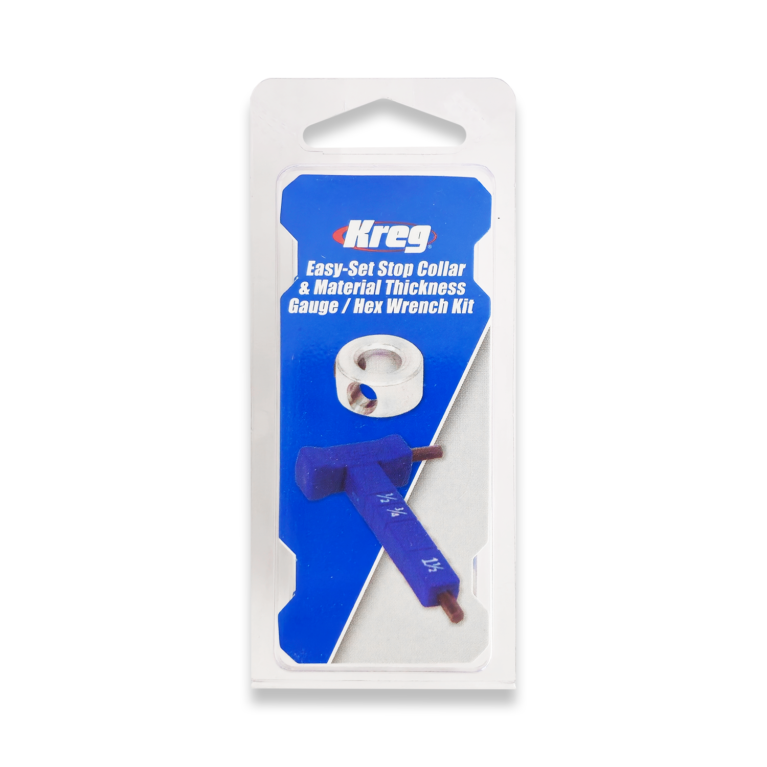 Kreg Easy-Set Stop Collar & Material Thickness Gauge/Hex Wrench Kit KPHA330 - Image 2