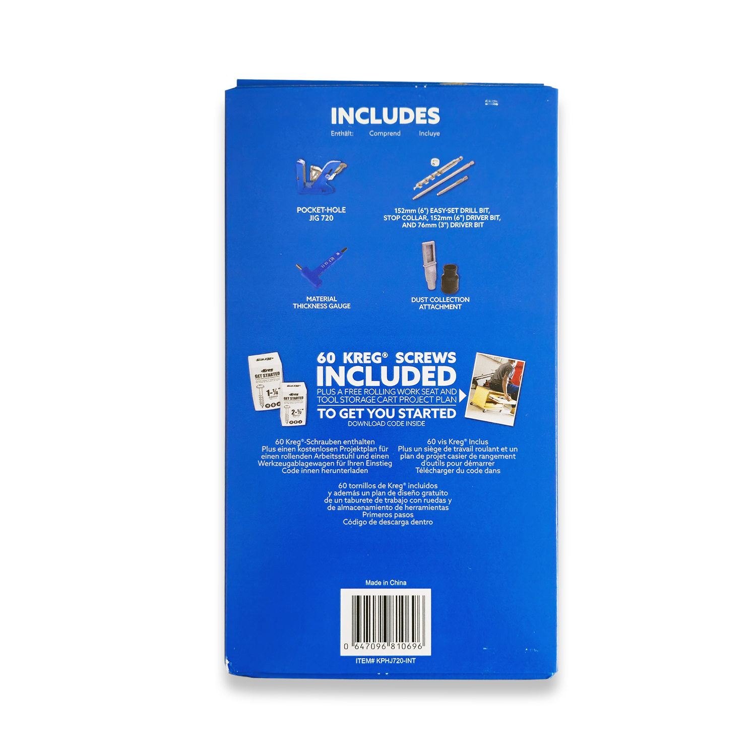 Kreg Pocket-Hole Jig Kit KPHJ720-INT - Image 4
