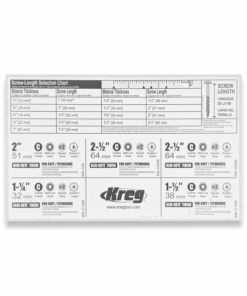 Kreg Pocket Hole Screws Outdoor 450PC Kit SK03B Blue-Kote™ 32mm 38mm 51mm 64mm - Image 4