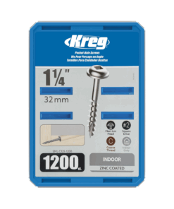 Kreg Pocket Hole Screws SML-C125-1200 32mm 1-1/4"Coarse Thread Maxi-Loc #2 Drive