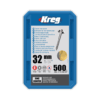Kreg Pocket Hole Screws SML-C125-500 32mm 1-1/4"Coarse Thread Maxi-Loc #2 Drive