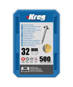 Kreg Pocket Hole Screws SML-C125-500 32mm 1-1/4"Coarse Thread Maxi-Loc #2 Drive