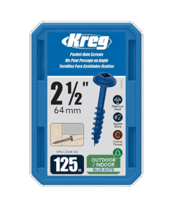 Kreg Pocket Hole Screws SML-C250B-125 64mm 2-1/2" Coarse Thread Maxi-Loc #2Drive