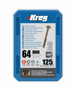 Kreg Pocket Hole Screws SML-C2X250-125 64mm 2-1/2" Coarse Thread Maxi-Loc #3 Drive