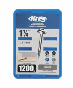 Kreg Pocket Hole Screws SML-F125-1200 32mm 1-1/4" Fine Thread Maxi-Loc #2 Drive