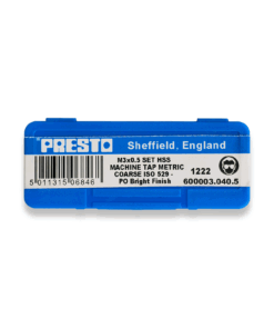 Presto M3 X 0.5 HSS Machine Tap Set (3 Taps)