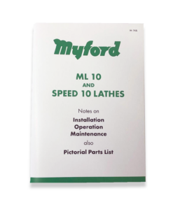 MANUAL FOR ML10 LATHE NO. 743K