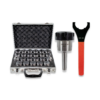 2MT ER40 COLLET CHUCK AND 23PC COLLET SET (3-25MM) WITH SPANNER BY RDGTOOLS