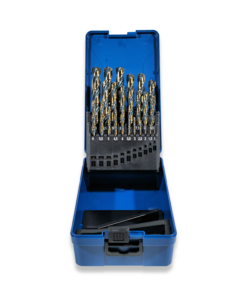 New 25PC Metric Drill Set 1-13MM Fully Ground HSS Black Oxide Din338