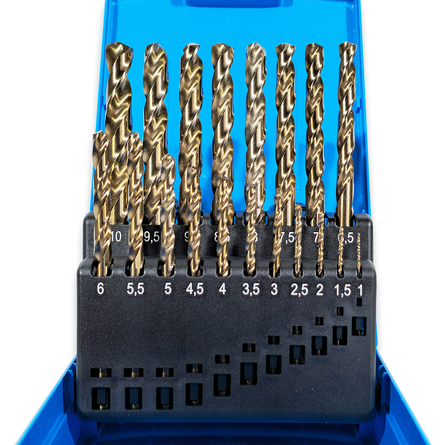 PRESTO 1.0mm-10.0mm 19PC HSS Cobalt Drill Set - Image 2