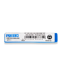 Presto 1/2" UNC Second Machine Tap