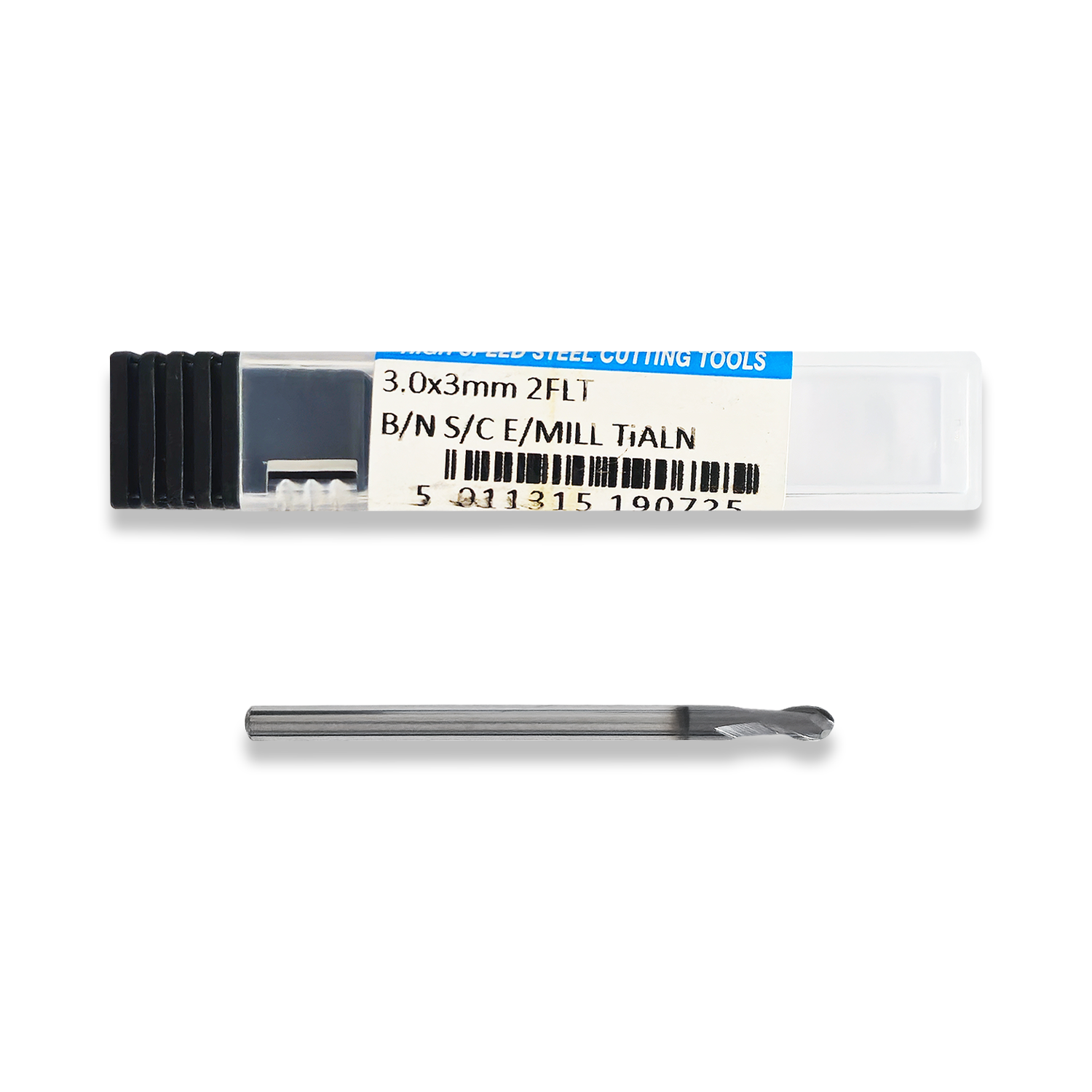 PRESTO 3mm Solid Carbide 2 Flute Ball Nose Slot Drill | End Mill