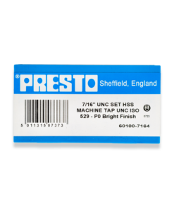 Presto 7/16" UNC HSS set of 3 taps