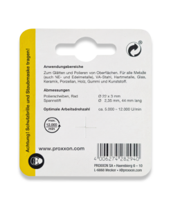 Alternative view of PROXXON 10pc Flexible Silicon Polishing Wheels & Arbor 28294