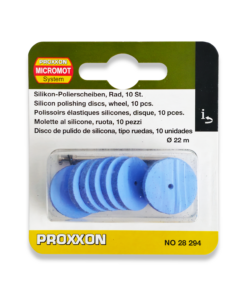 PROXXON 10pc Flexible Silicon Polishing Wheels & Arbor 28294