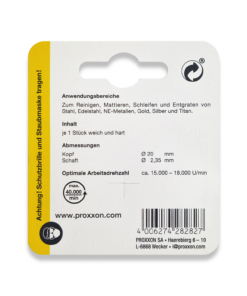 Alternative view of PROXXON 2PC Nylon Fleece Brushes 20mm Diameter 28282