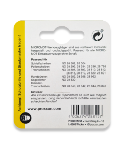Alternative view of PROXXON 5 Piece Set Of 2.35 x 44mm Spare Arbors 28815/202349