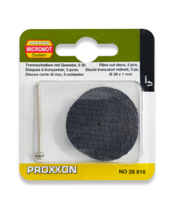 PROXXON Aluminium Oxide Cutting Discs 5 x 38mm & Arbor 28818/477258
