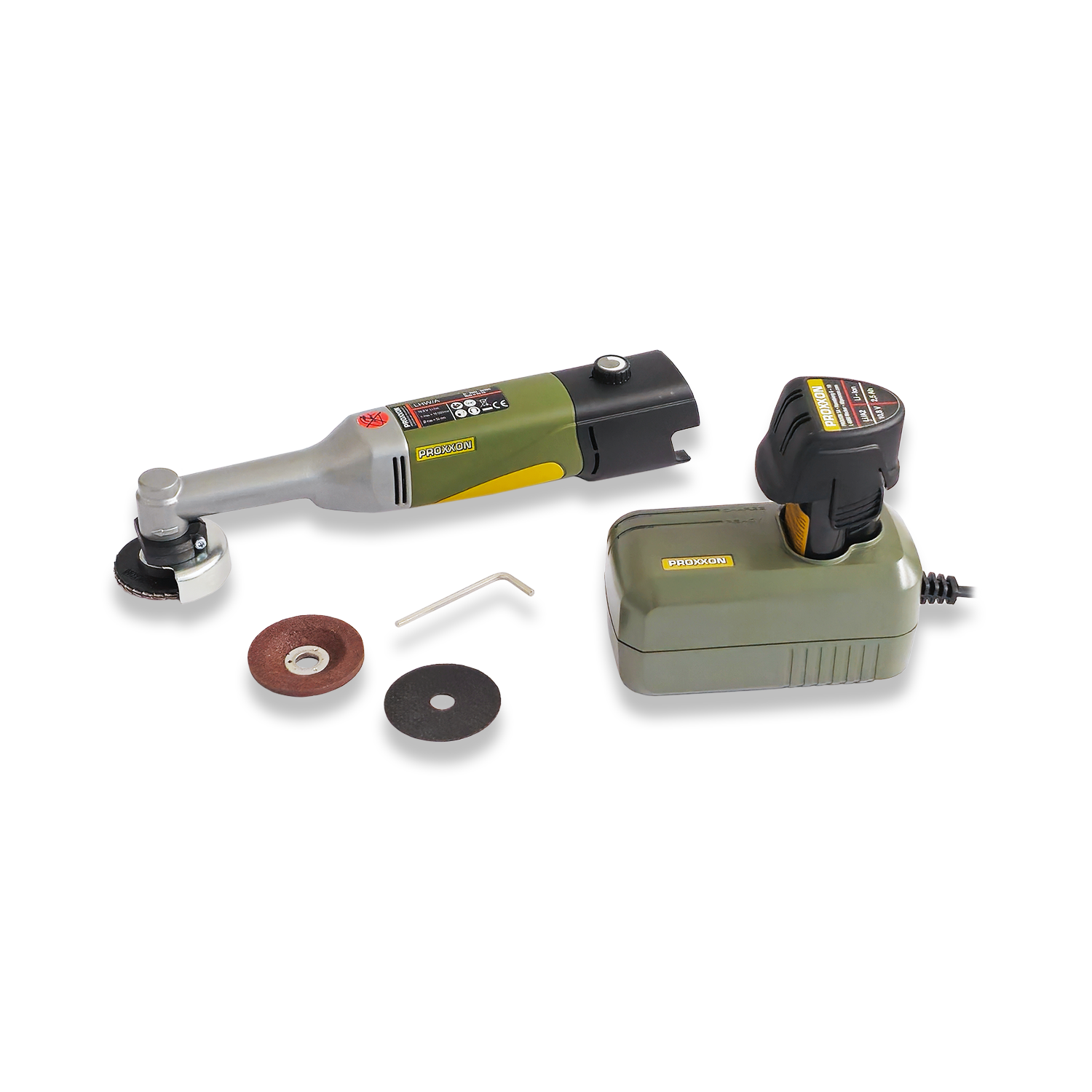 PROXXON Cordless 10.8V Long Neck Angle Grinder LHW/A 29815