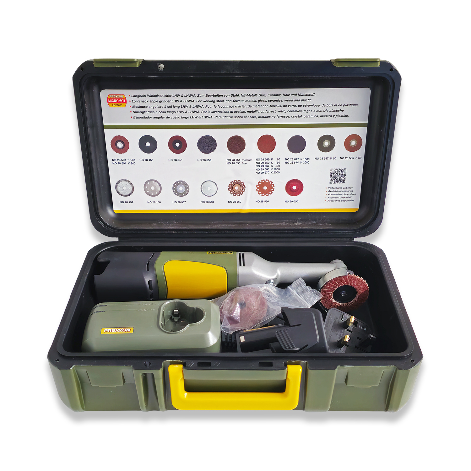 PROXXON Cordless 10.8V Long Neck Angle Grinder LHW/A 29815 - Image 5