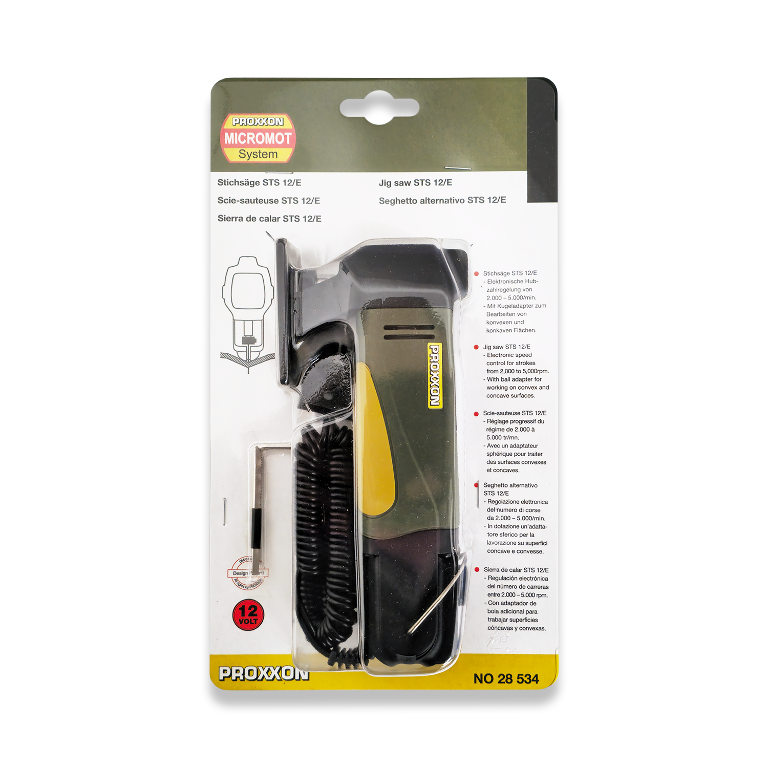 PROXXON Jig Saw STS 12/E 12V DC 28534 - RDG Tools