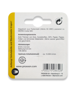Alternative view of PROXXON Replacement Cutting Disc For MICRO Cutter MIC 28652/950539