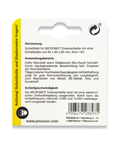 Alternative view of PROXXON Sanding Pads For OZI/E Pack Of 25 150 Grit 28893