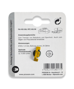 Alternative view of PROXXON Tungsten Tipped Saw Blade For KS 230 28017/702075