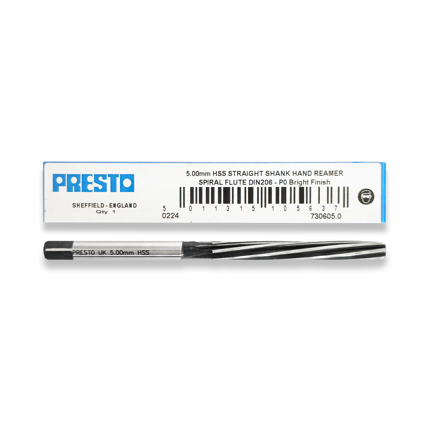 PRESTO 5mm HSS Metric Hand Reamer