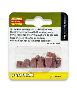 PROXXON 10 x Pointed Sanding Caps & Arbor 28987