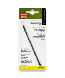 PROXXON 12 x 14tpi Super-Cut Scroll Saw Blades Without Pins 28116