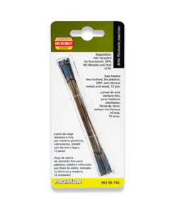 PROXXON 12 x 25tpi Standard Scroll Saw Blades With Pin Ends 28745