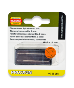 PROXXON Diamond Twist Drills 0.8mm & 1.2mm 28255/476902