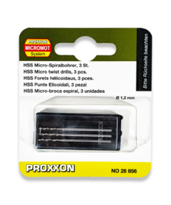 PROXXON HSS Micro Drill Bits 1.2mm 3 Piece Set 28856/477535