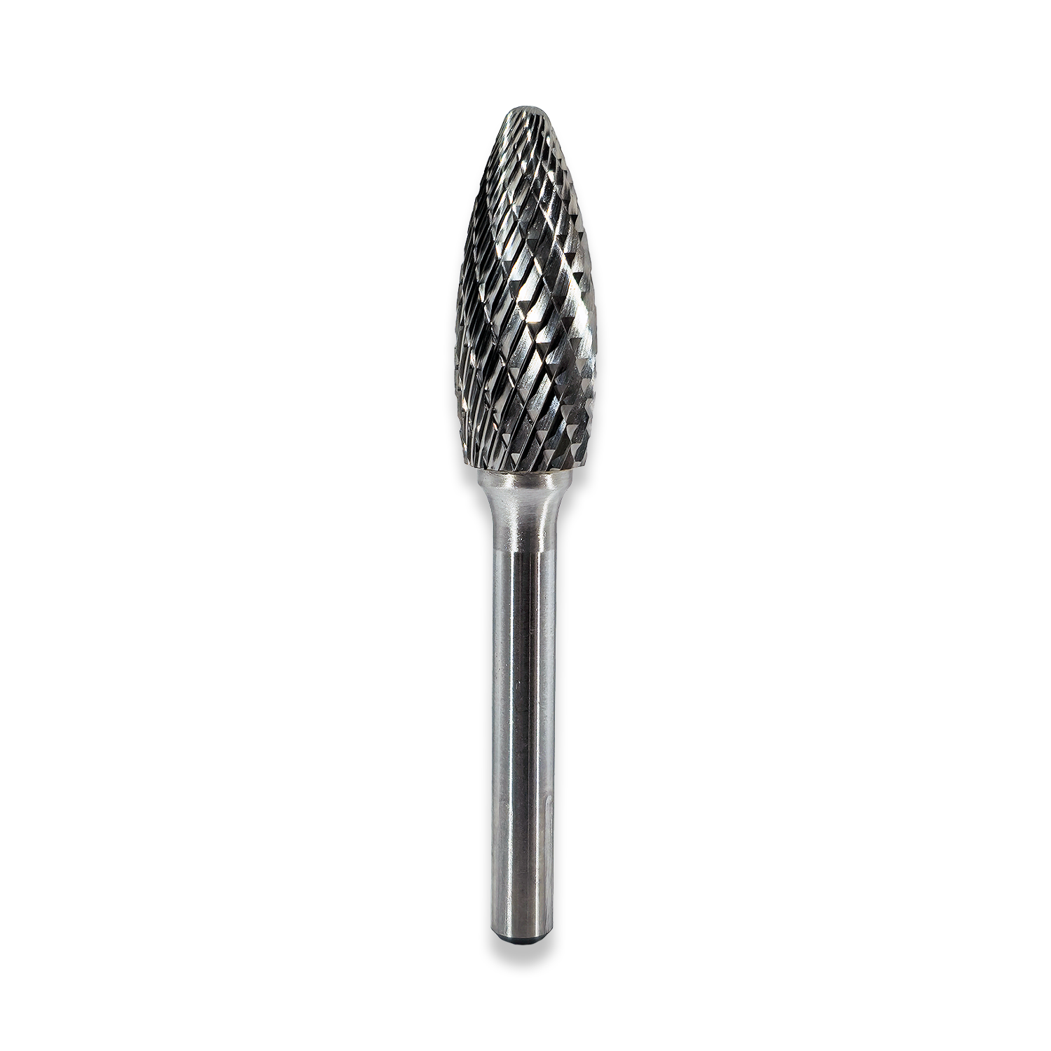 QUALITY 6MM SHANK CARBIDE BURR 1/2" DIA DOUBLE CUT SH-5