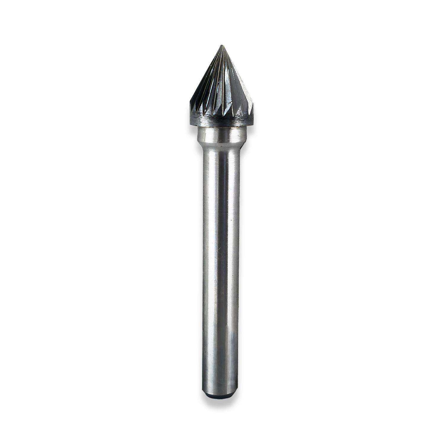 QUALITY 6MM SHANK CARBIDE BURR SJ-3 60 DEGREE TAPER 3/8" DIAMETER