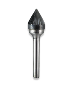 QUALITY 6MM SHANK CARBIDE BURR SJ-6 60 DEGREE TAPER 5/8" DIAMETER