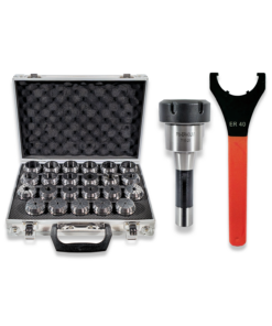 R8 - ER40 COLLET CHUCK AND FULL 23PC COLLET SET (3-25mm)