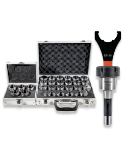 R8 - ER40 COLLET CHUCK AND FULL 28PC COLLET SET (3-30mm)