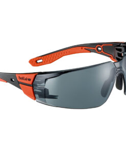 Bolle RUSH+ Safety Glasses RUSPMN21E UV Eye Protection With Smoke Lens