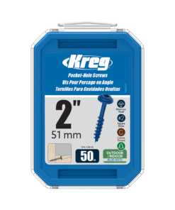 Kreg Pocket Hole Screws SML-C2B-50 51mm 2" Coarse Thread Maxi-Loc #2Drive