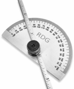 STAINLESS 180 DEGREE PROTRACTOR / RULE - Image 3